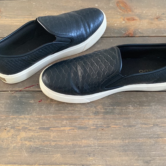 Black leather Aldo Sneakers - Picture 5 of 7